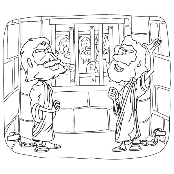 Paul and Silas praised God in Prison