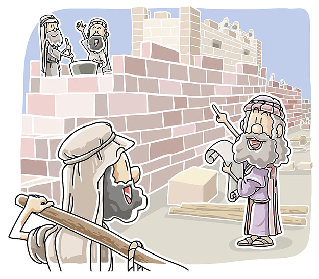  Nehemiah rebuilt the Jerusalem's Walls