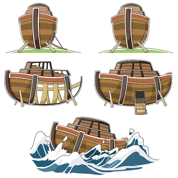 Various images of Noah's ark