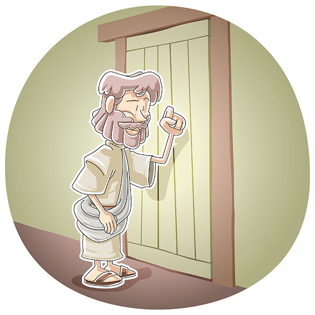 Christian _ Jesus is knocking the door of