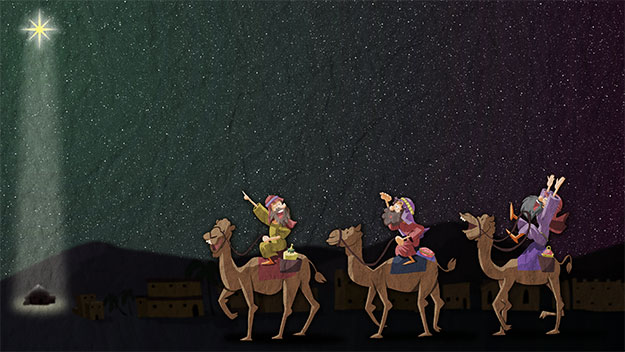 The wise men and the star of Bethlehem