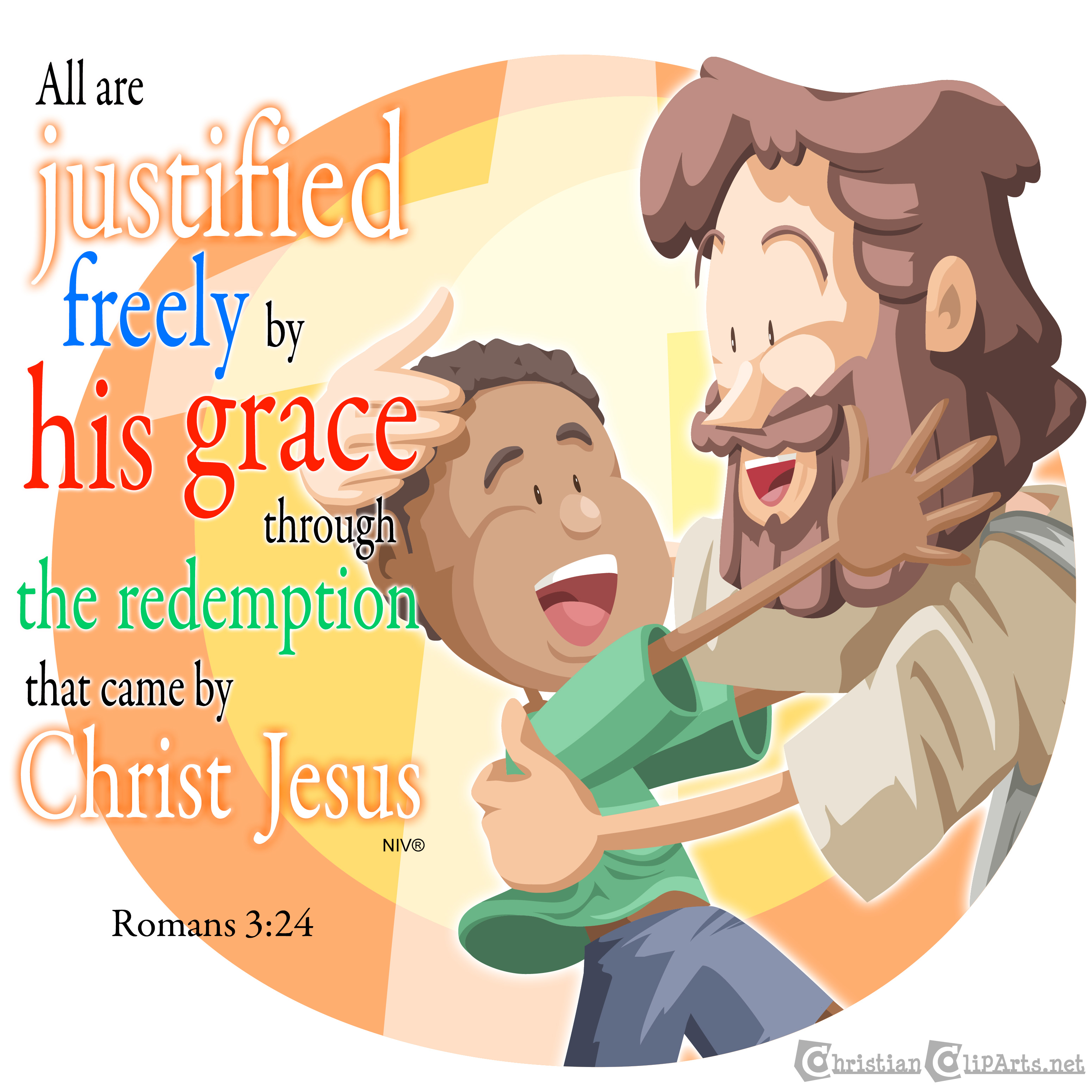 Justified freely by his grace