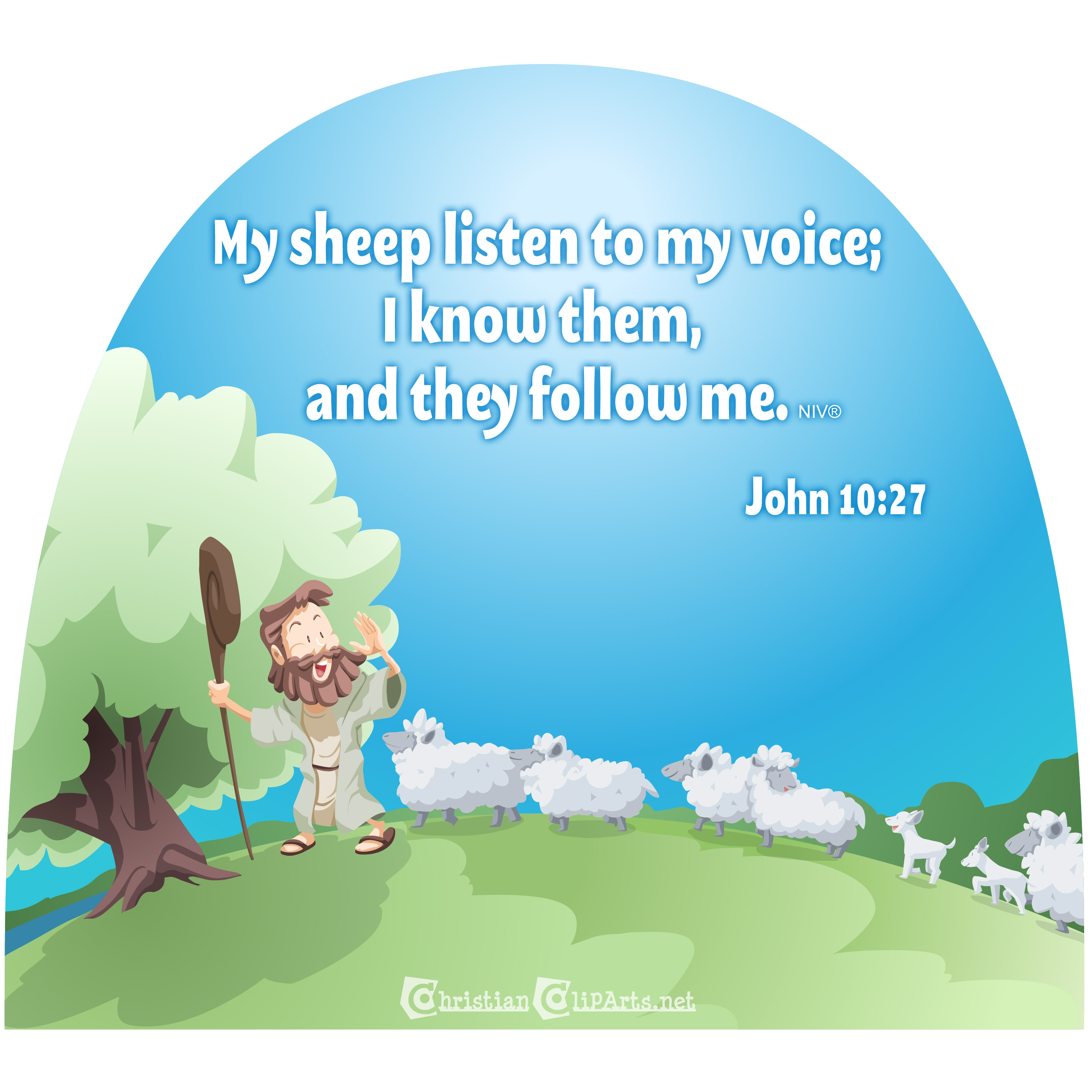 My sheep listen to my voice